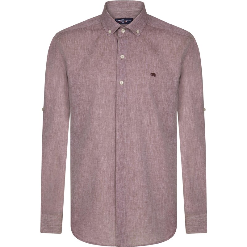 Jimmy Sanders Košeľa bordová 65651336