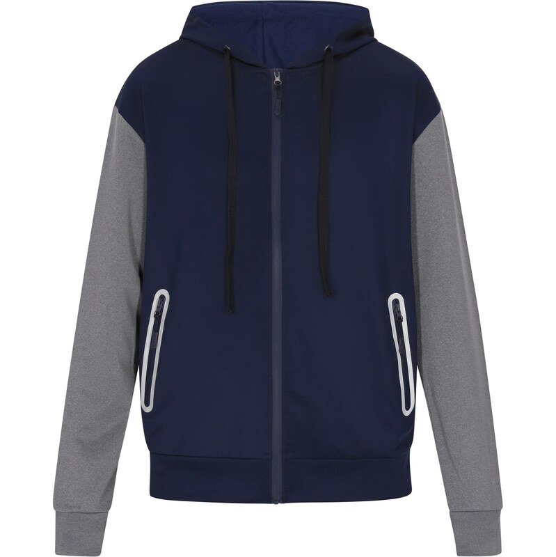 Mo ATHLSR Tepláková bunda námornícka modrá / sivá 63347509