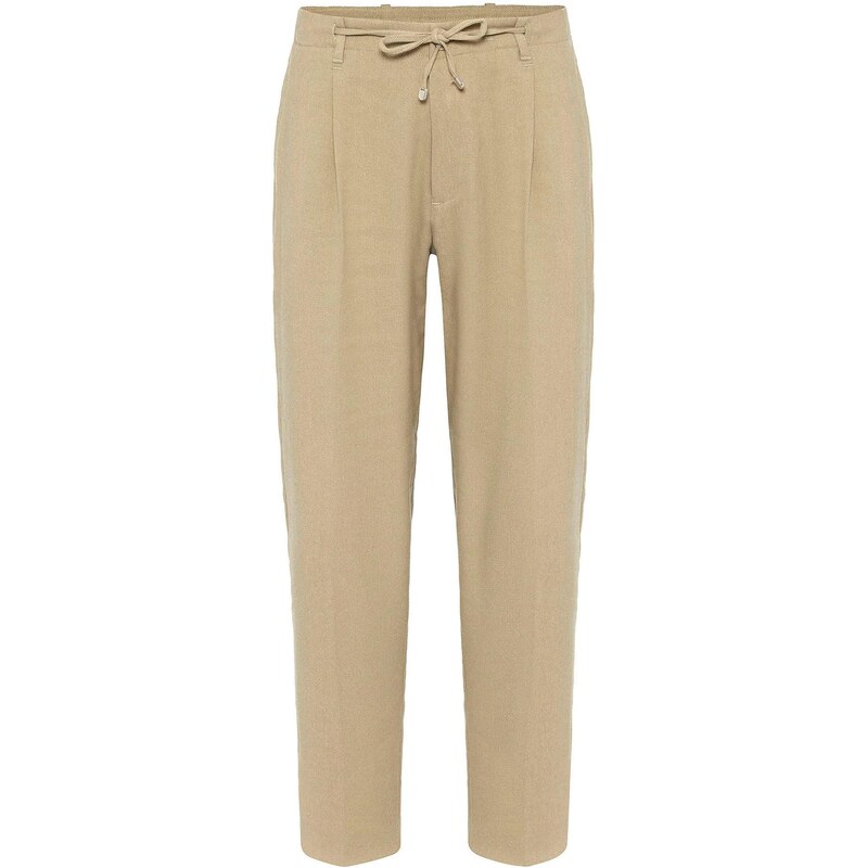 Antioch Plisované nohavice kaki 65651295