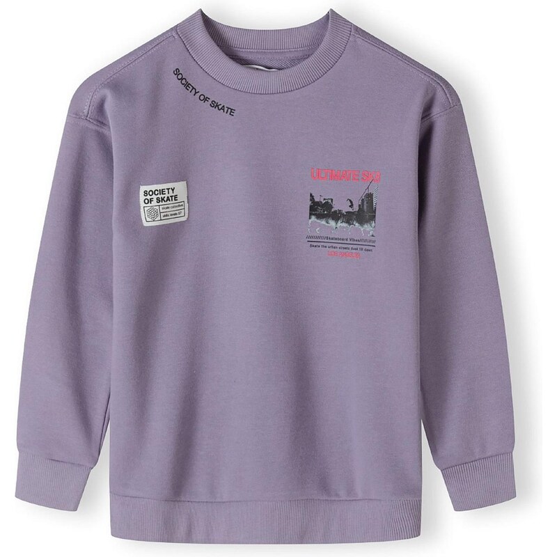 MINOTI Mikina fialová / svetločervená / čierna / šedobiela 63347874