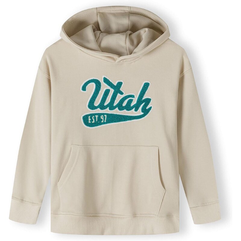 MINOTI Mikina tmavozelená / biela / šedobiela 63347893