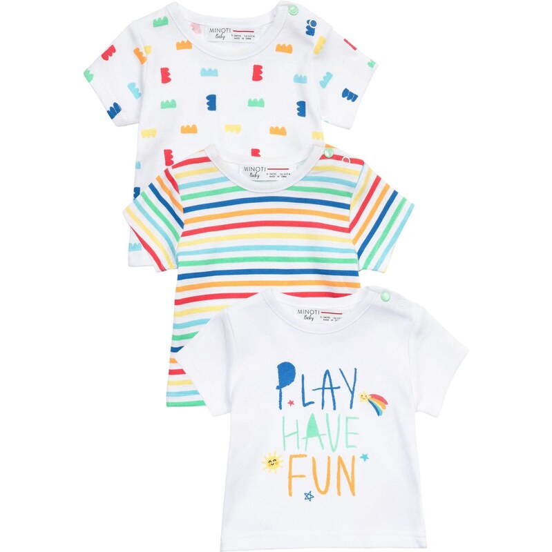 MINOTI Tričko modrá / žltá / červená / biela 63347971