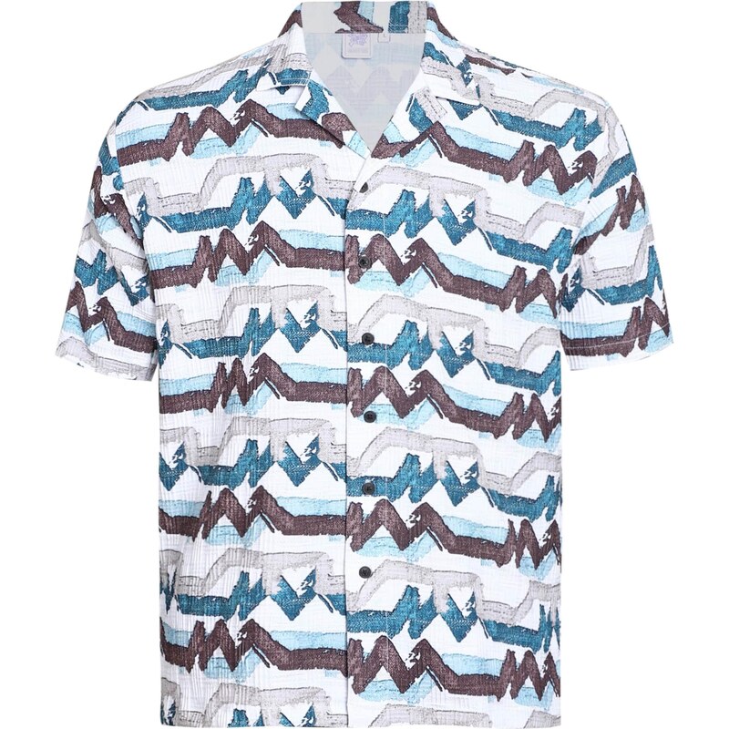 Campus Sutra Košeľa Tamera svetlomodrá / sivá / baklažánová / 63348034