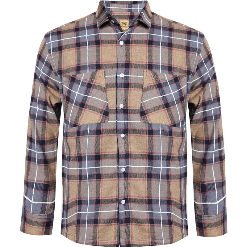 Campus Sutra Košeľa Zinnia hnedá / sivá / čierna / biela 63348176