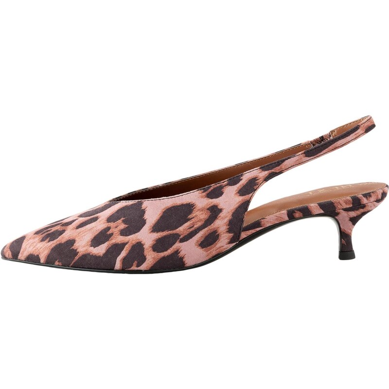 Next Lodičky s otvorenou pätou koňaková / ružová / čierna 63347777