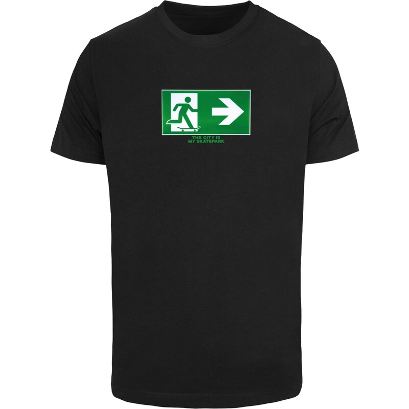 Mister Tee Tričko Skate Exit zelená / čierna / biela 63346536