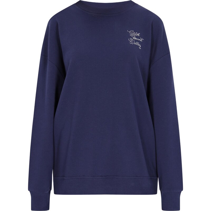 DreiMaster Vintage Mikina námornícka modrá / biela 63346568