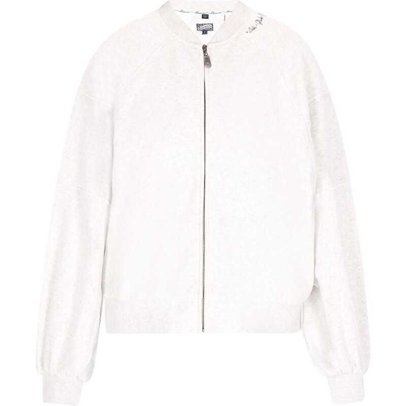 DreiMaster Vintage Tepláková bunda čierna / biela melírovaná 63346572