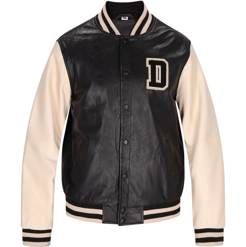 DreiMaster Vintage Prechodná bunda čierna / biela ako vlna 63346598