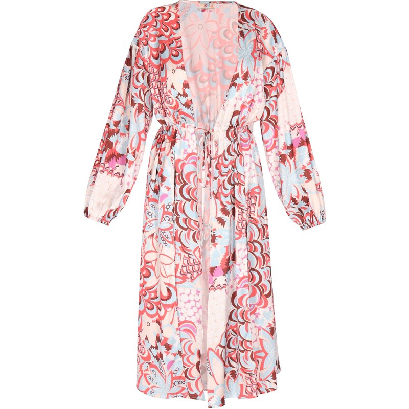 IZIA Kimono béžová / svetlomodrá / hnedá / ružová 63346609