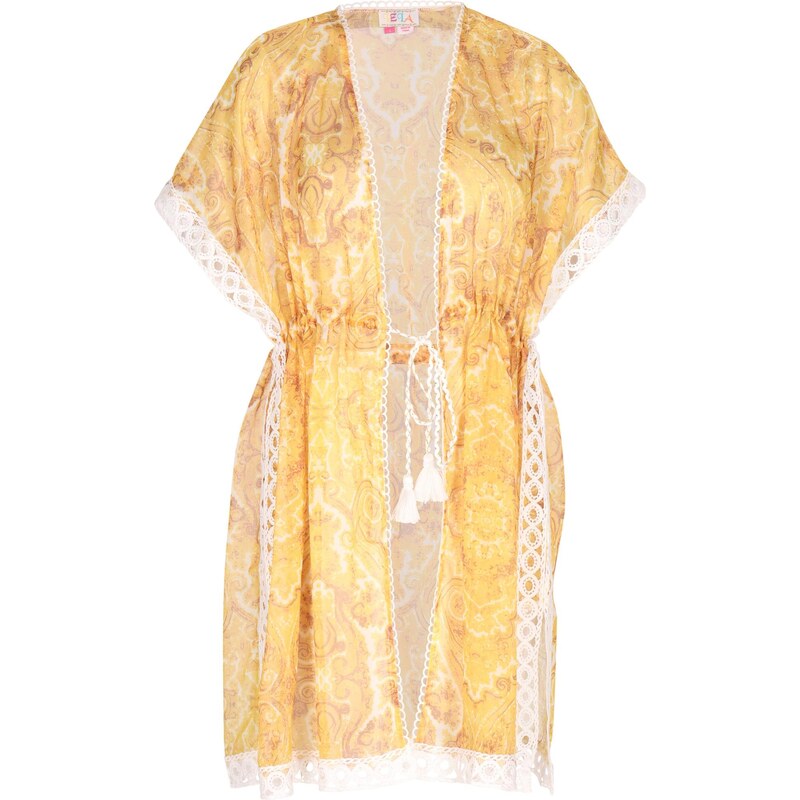 IZIA Kimono žltá / biela 63346628