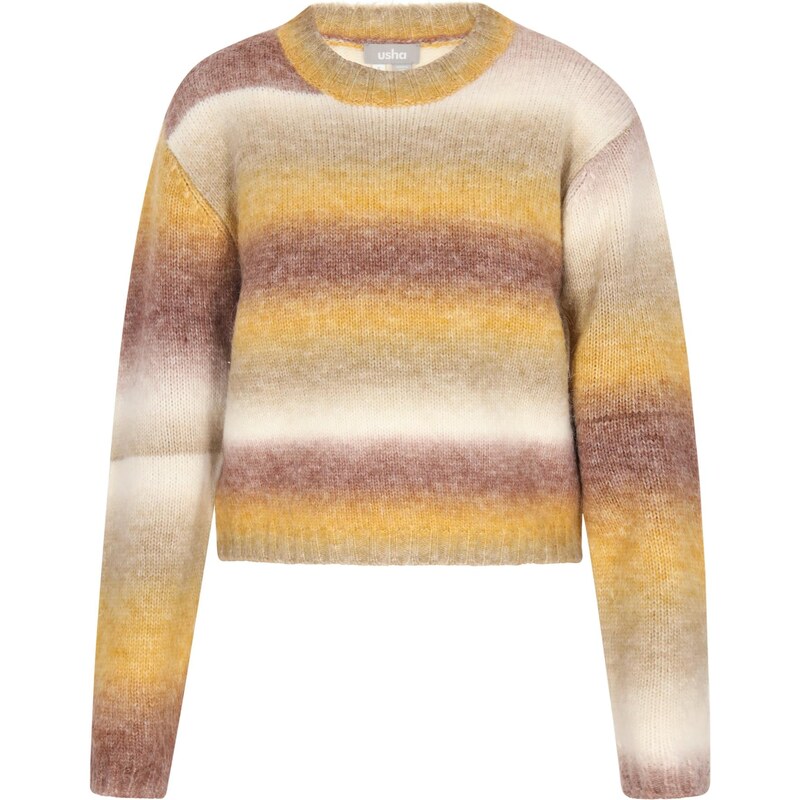 Usha Sveter béžová / svetlohnedá / karí / cyklaménová 63346672