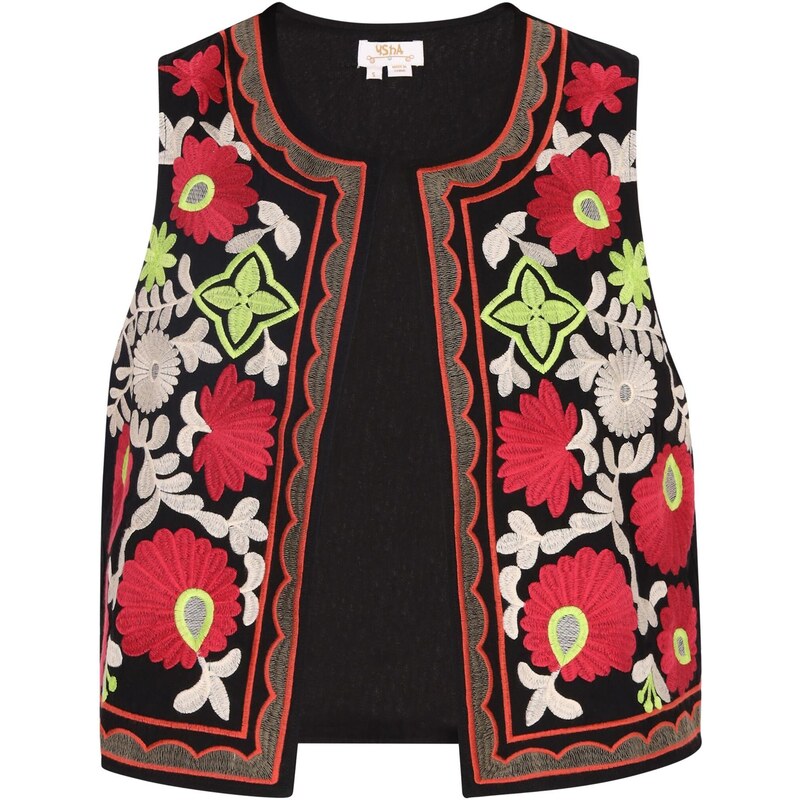 usha FESTIVAL Vesta limetková / tmavočervená / čierna / biela 63346777