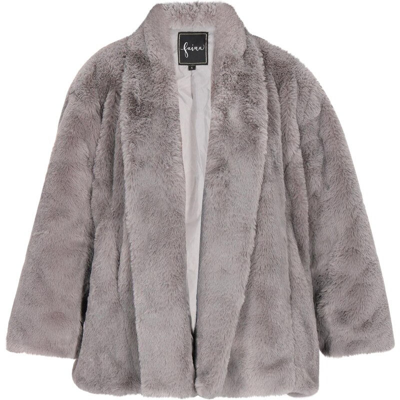 faina Zimný kabát sivá 63346847