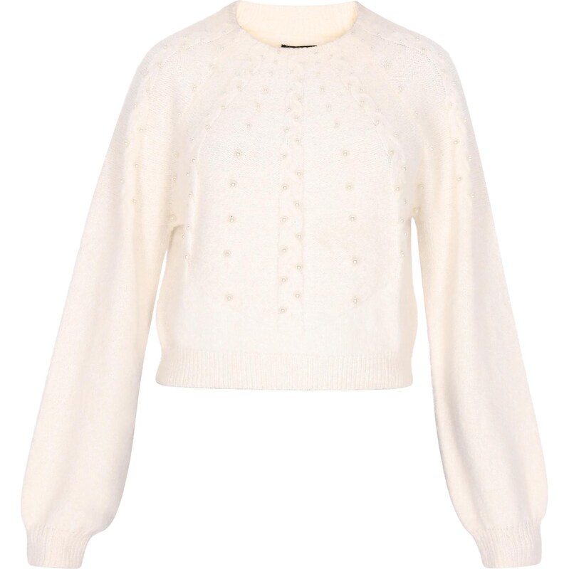 faina Sveter perlovo biela / biela ako vlna 63347018