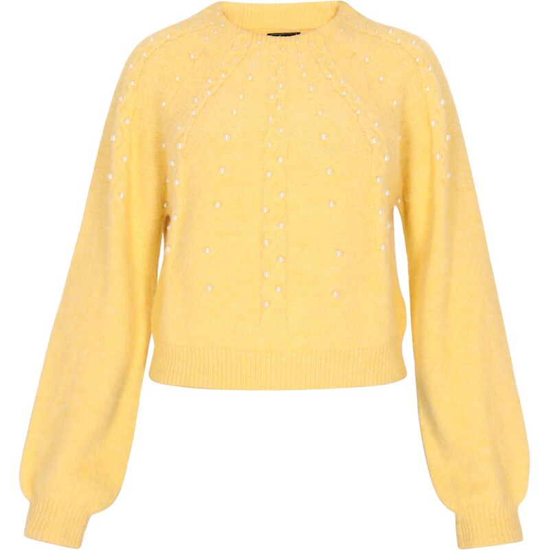 faina Sveter žltá / perlovo biela 63347022