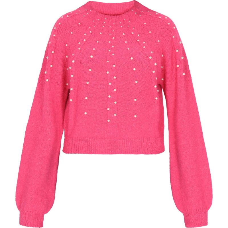 faina Sveter ružová / perlovo biela 63347026