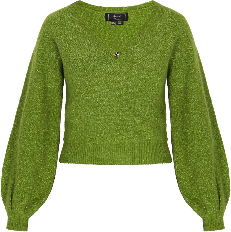 faina Sveter zelená melírovaná 63347037