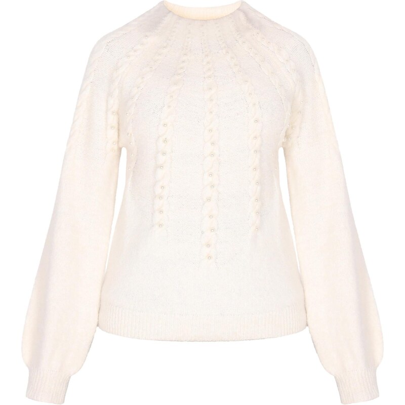 faina Sveter biela ako vlna 63347030