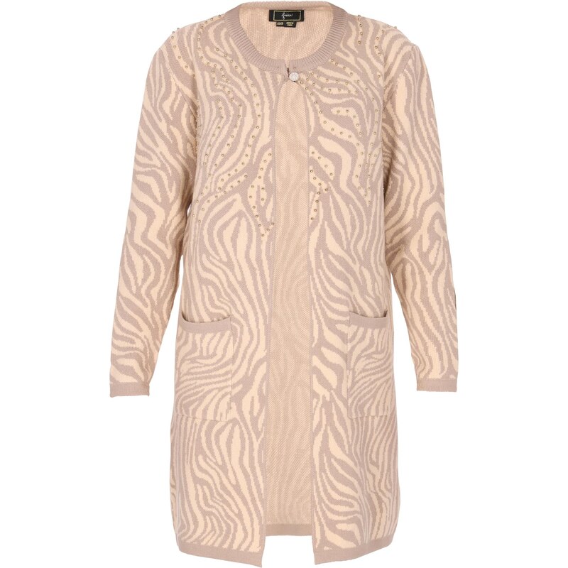 faina Kardigán béžová / žltohnedá 63347058