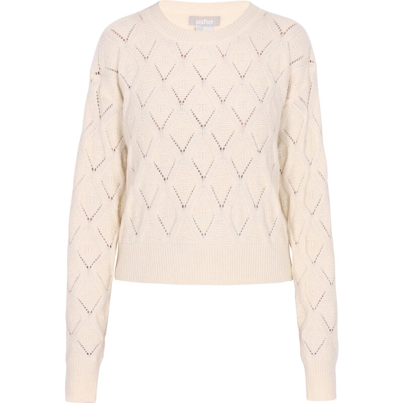 Usha Sveter biela ako vlna 63347060