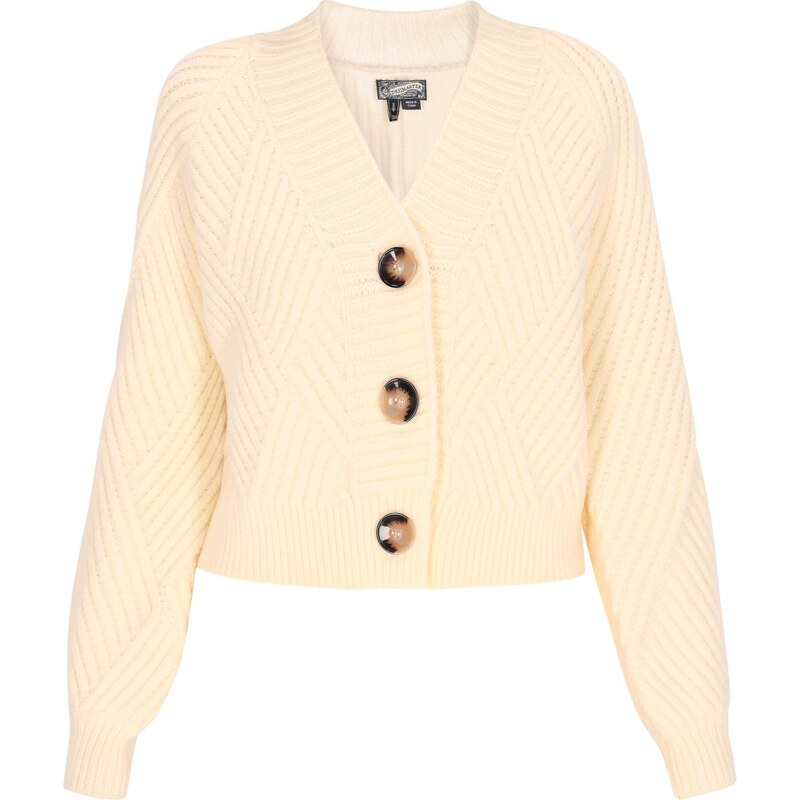 DreiMaster Vintage Kardigán krémová / hnedá 63347097
