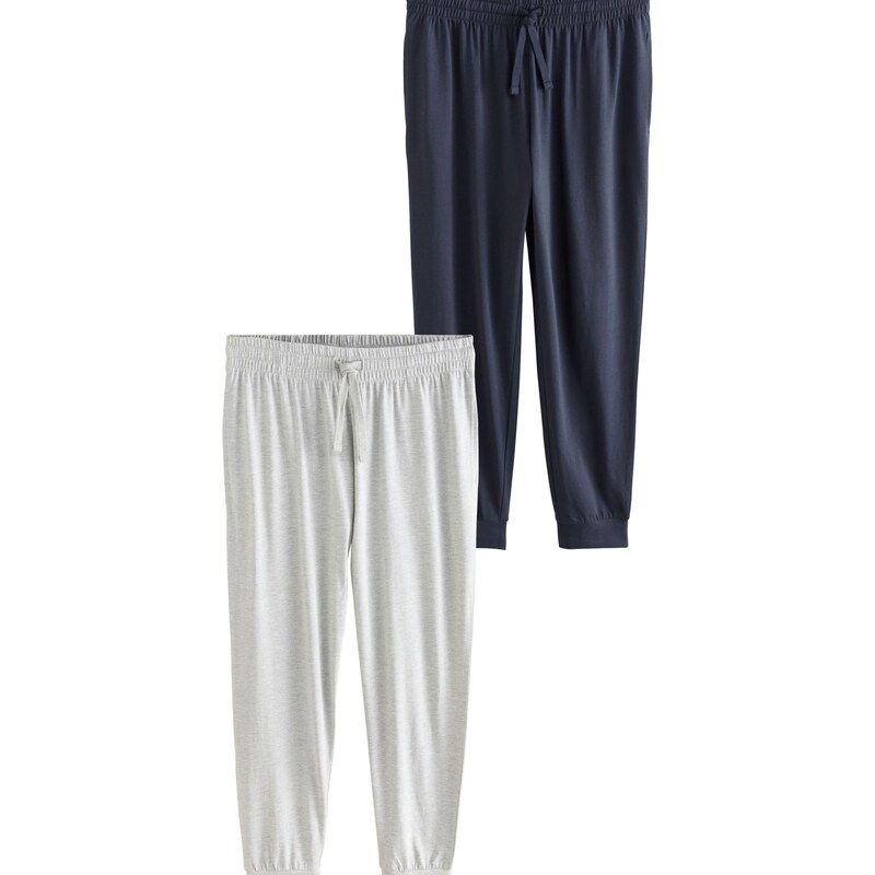 Next Pyžamové nohavice námornícka modrá / sivá 63347765