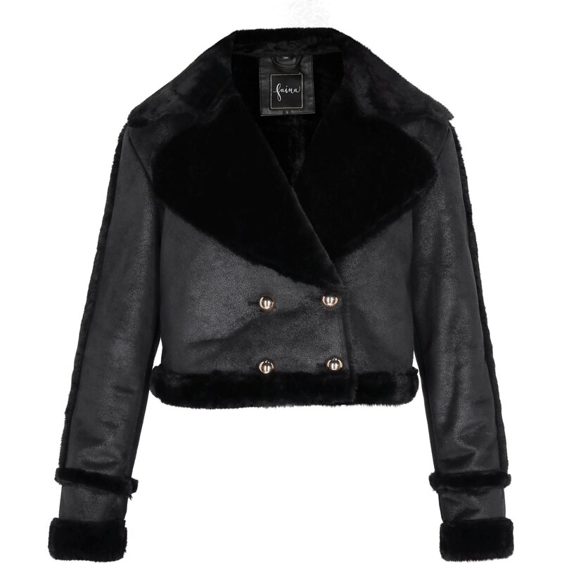 faina Prechodná bunda čierna 63347228