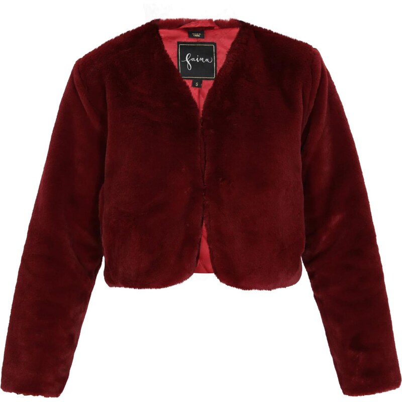 faina Bolero vínovo červená 63347236