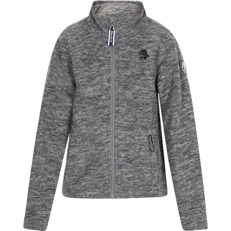 Schmuddelwedda Flisová bunda sivá melírovaná 63347275