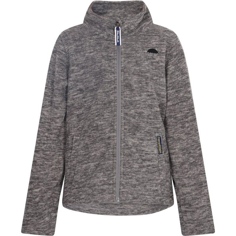 Schmuddelwedda Flisová bunda sivá melírovaná / čierna 63347321