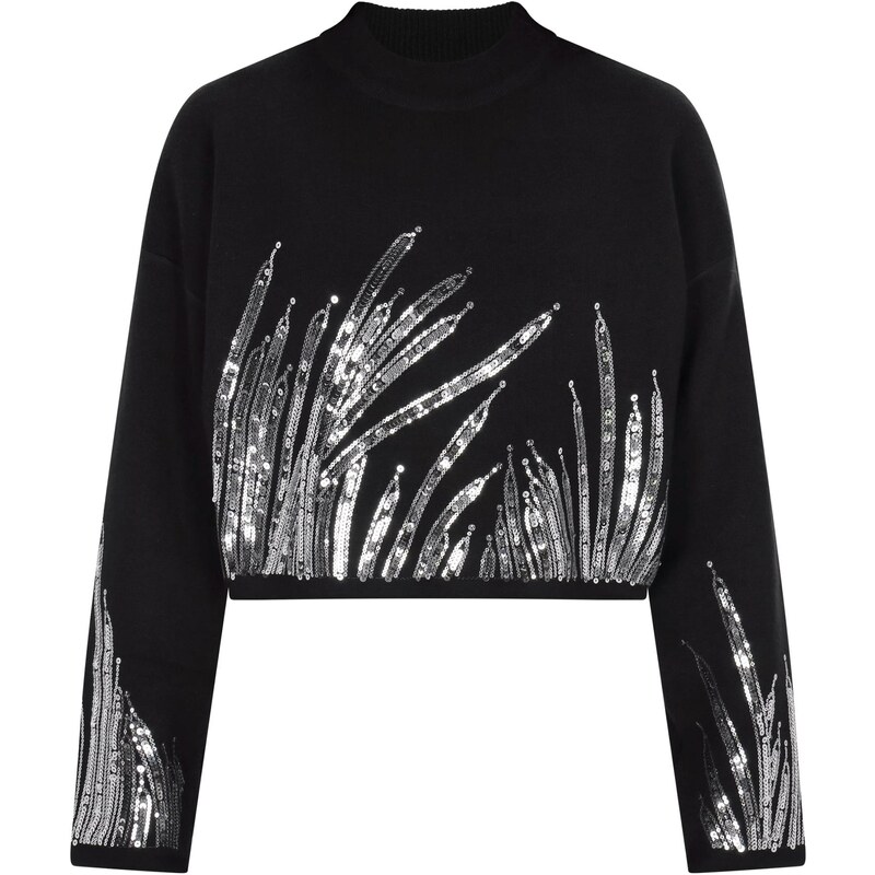 faina Sveter čierna / strieborná 63347360