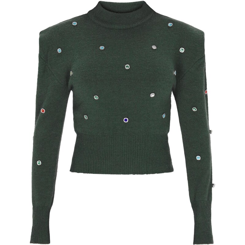 faina Sveter modrá / jedľová / strieborná 63347386