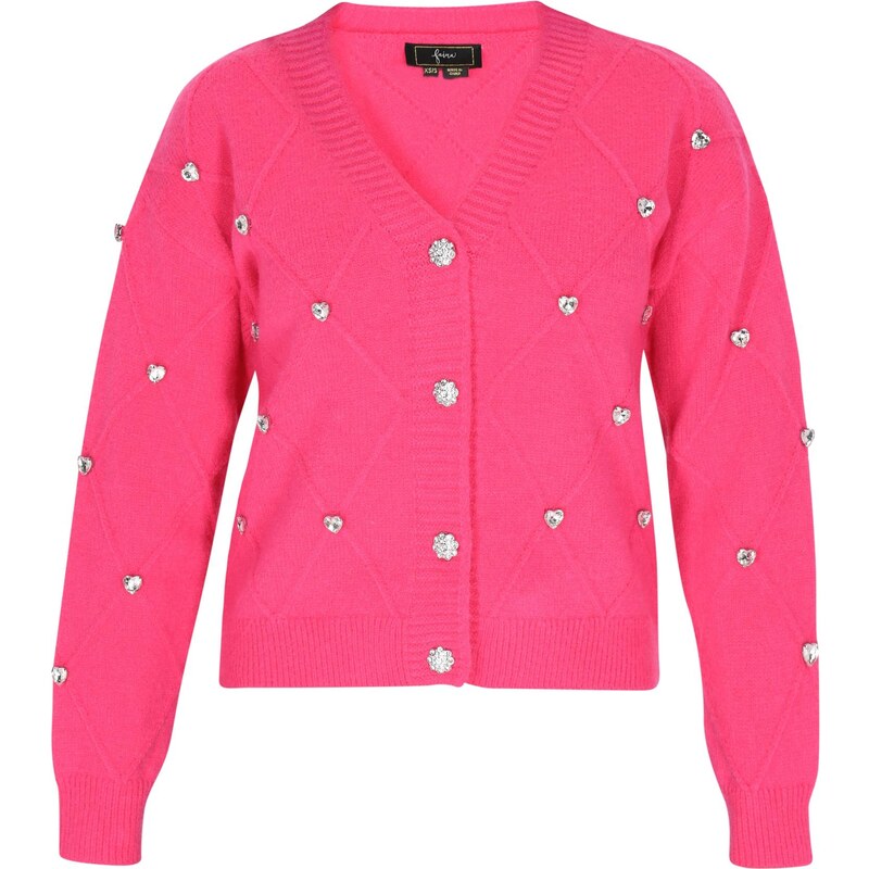 faina Kardigán fuksia / strieborná 63347384