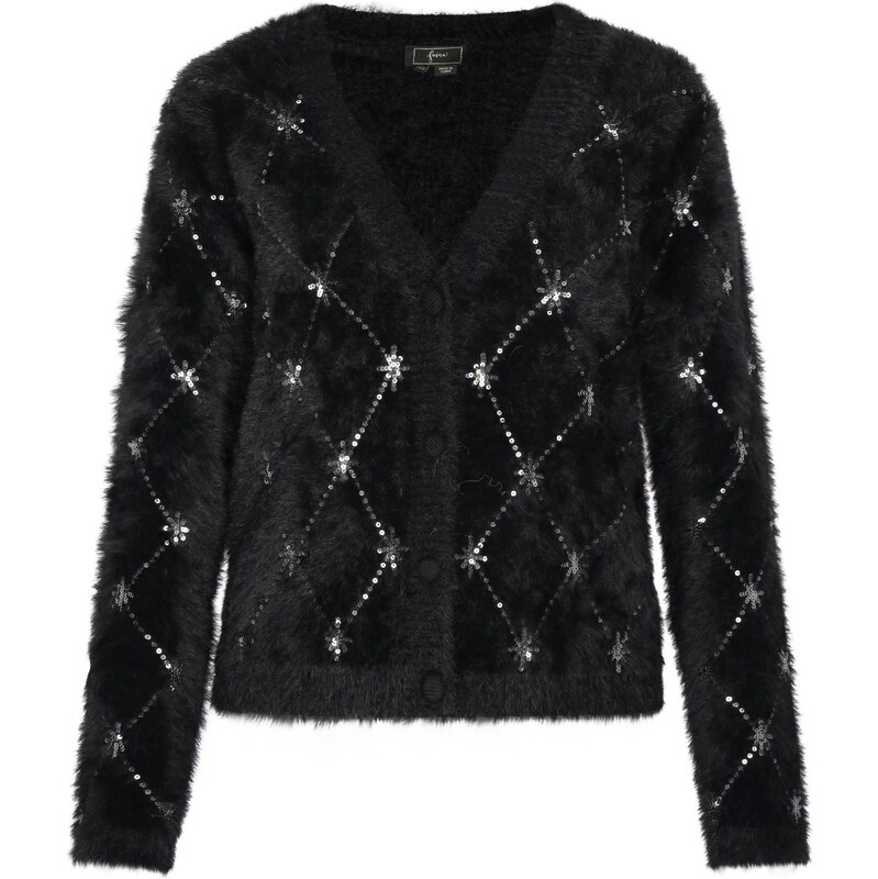 faina Kardigán čierna / strieborná 63347394