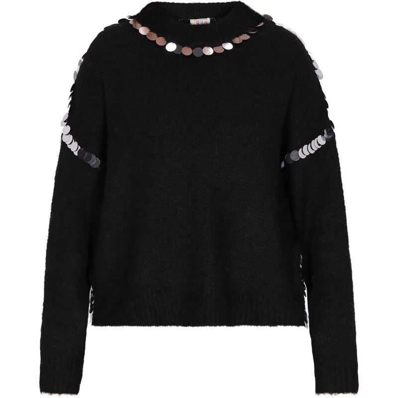 IZIA Sveter čierna / strieborná 63347401