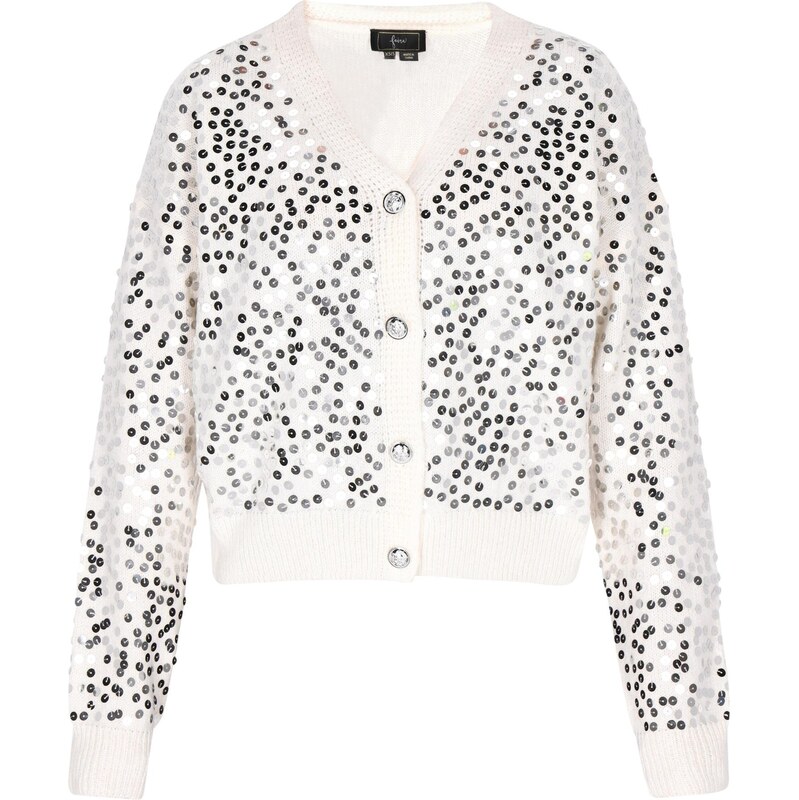 faina Kardigán strieborná / biela 63347406