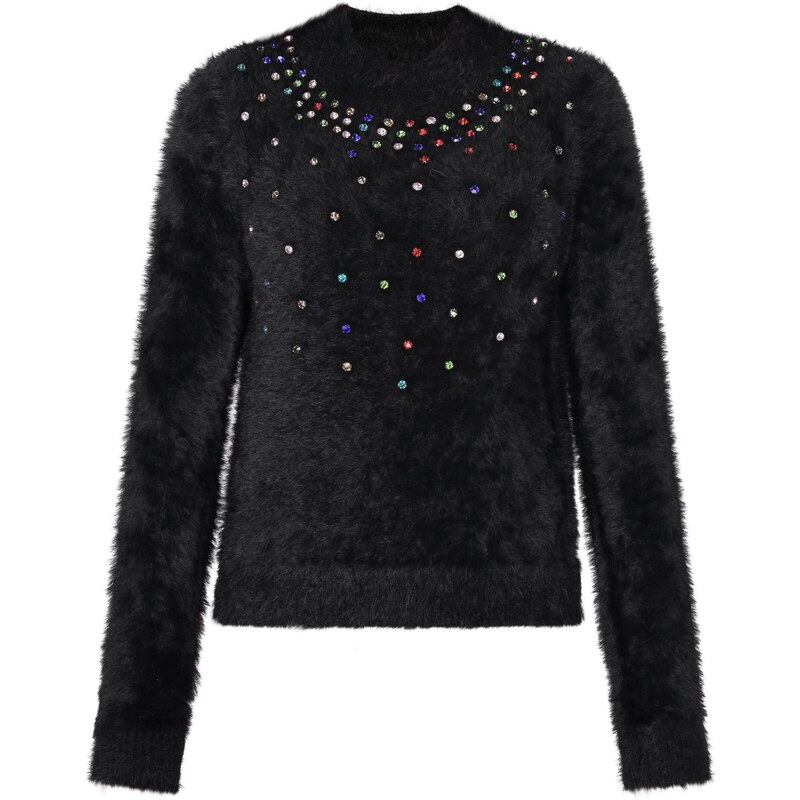 faina Sveter kráľovská modrá / limetová / jasne červená / čierna 63347405