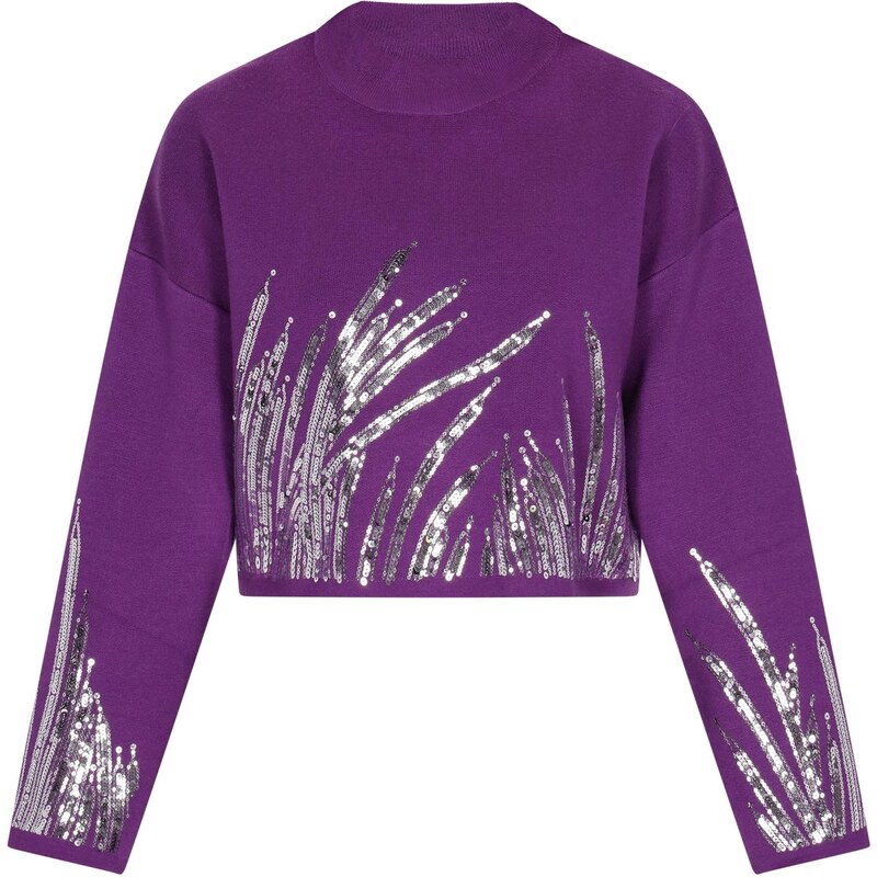 faina Sveter fialová / strieborná 63347430