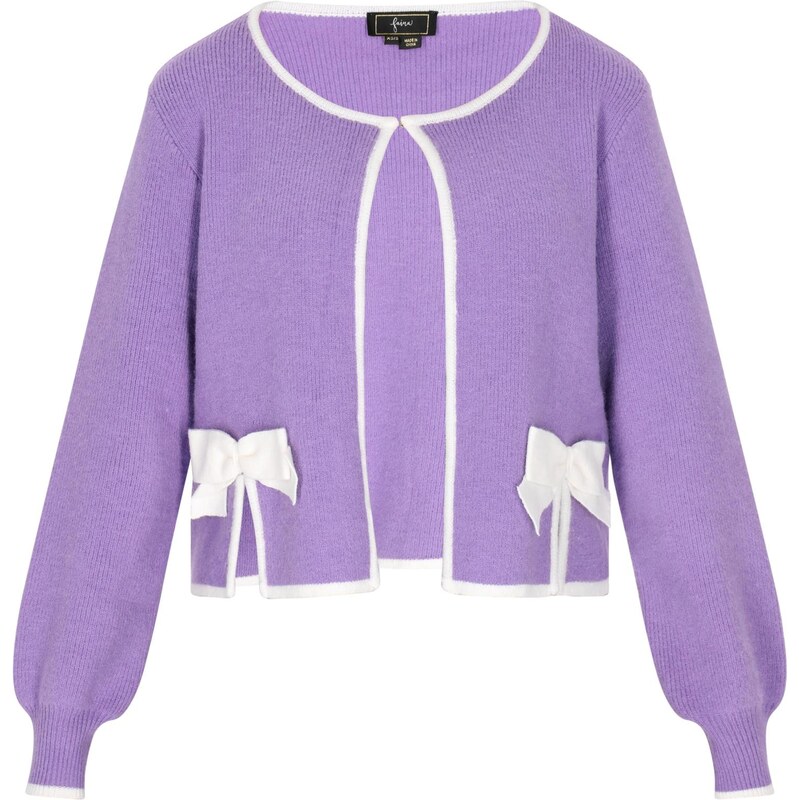 faina Kardigán levanduľová / biela 63347435