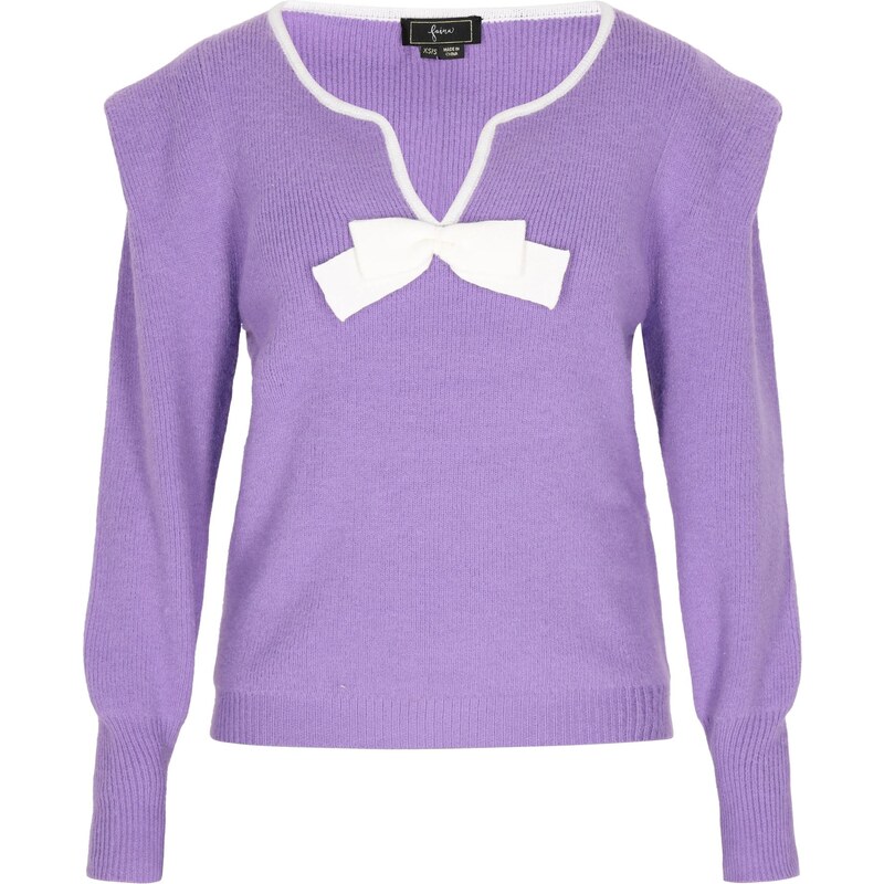 faina Sveter levanduľová / biela 63347434