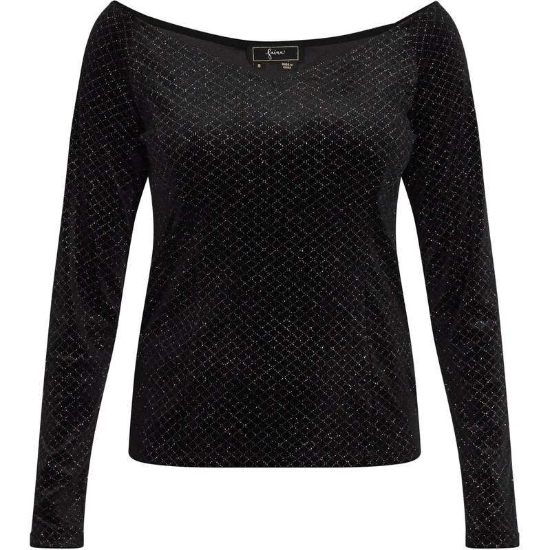 faina Tričko čierna / strieborná 63347537