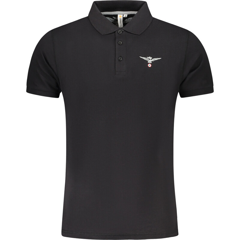 ACCADEMIA MILITARE Čierne pánske polo tričko ARMY 1659 64706288