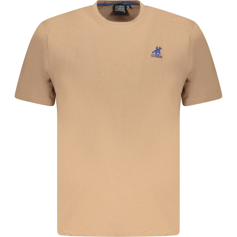 U.S. GRAND Pánske hnedé tričko s krátkym rukávom 64707660