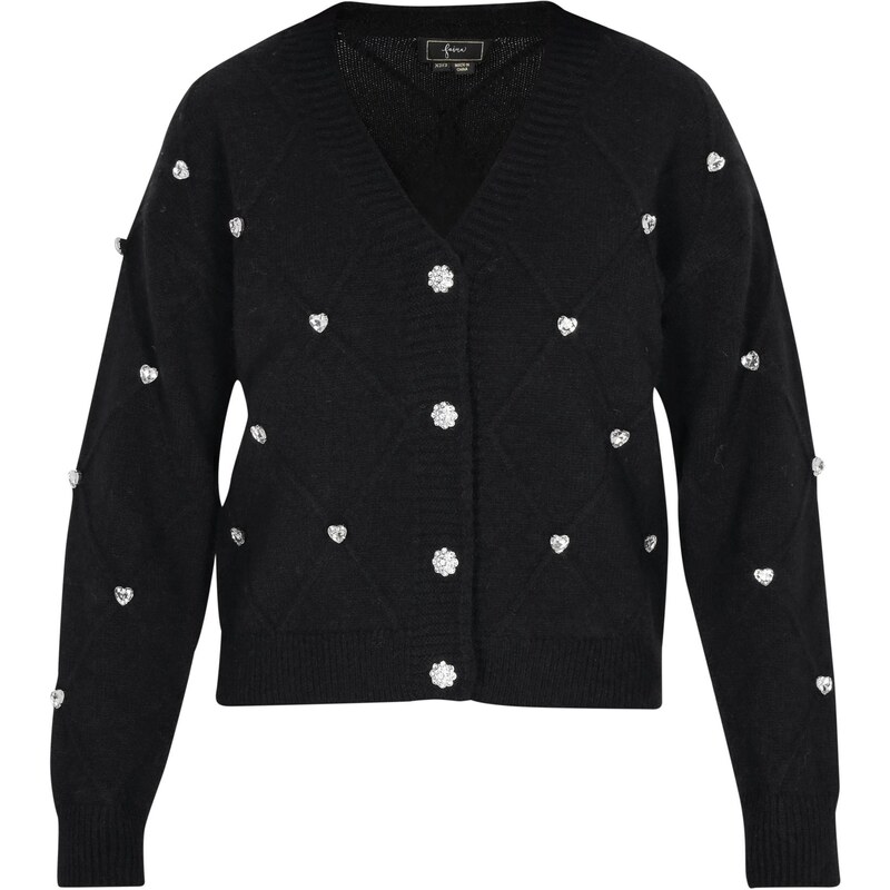 faina Kardigán čierna / priehľadná 63349927