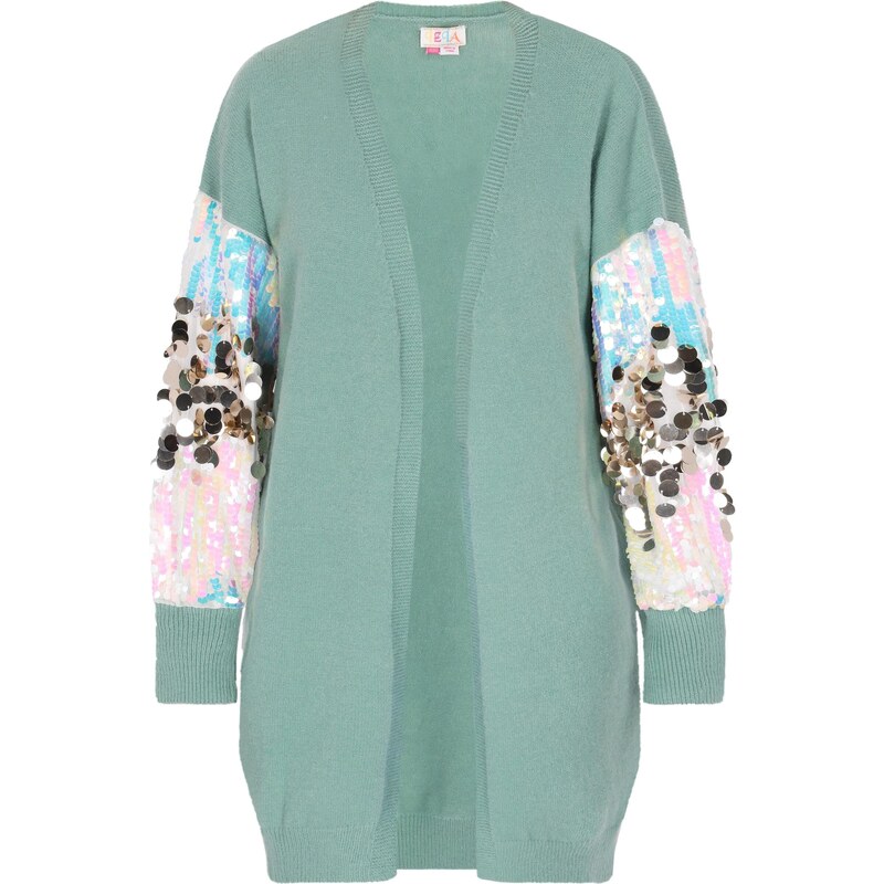 IZIA Kardigán modrá / modrozelená / staroružová / strieborná 63349929
