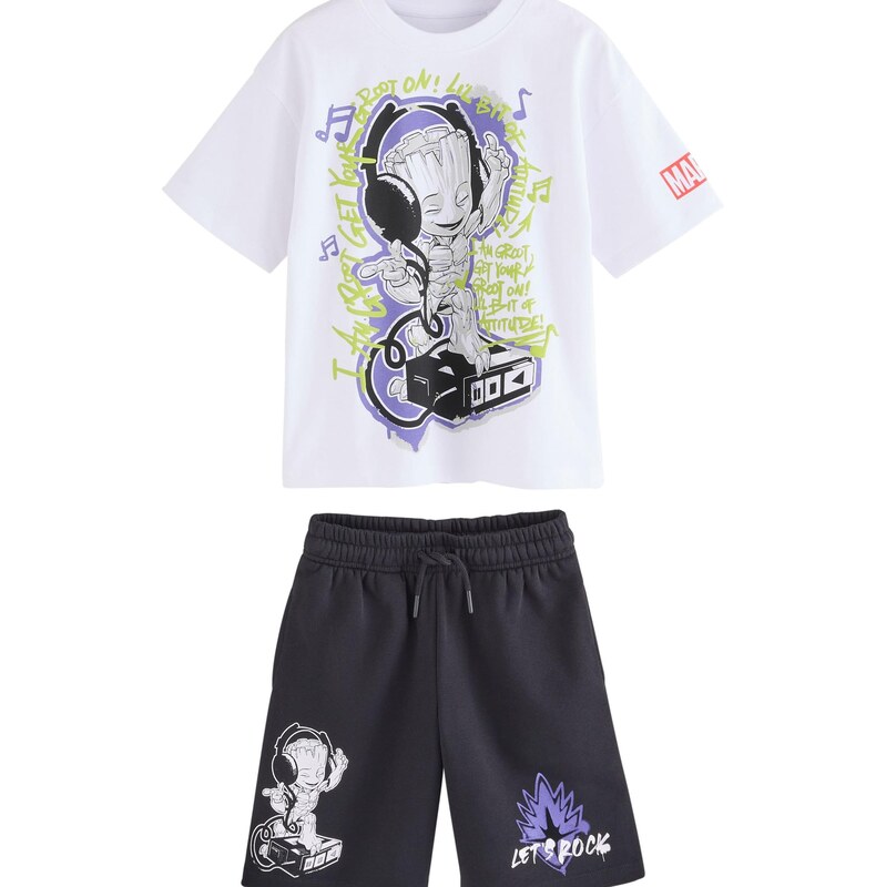 Next Set Guardians of the Galaxy Groot tmavožltá / pastelovo fialová / 63349984