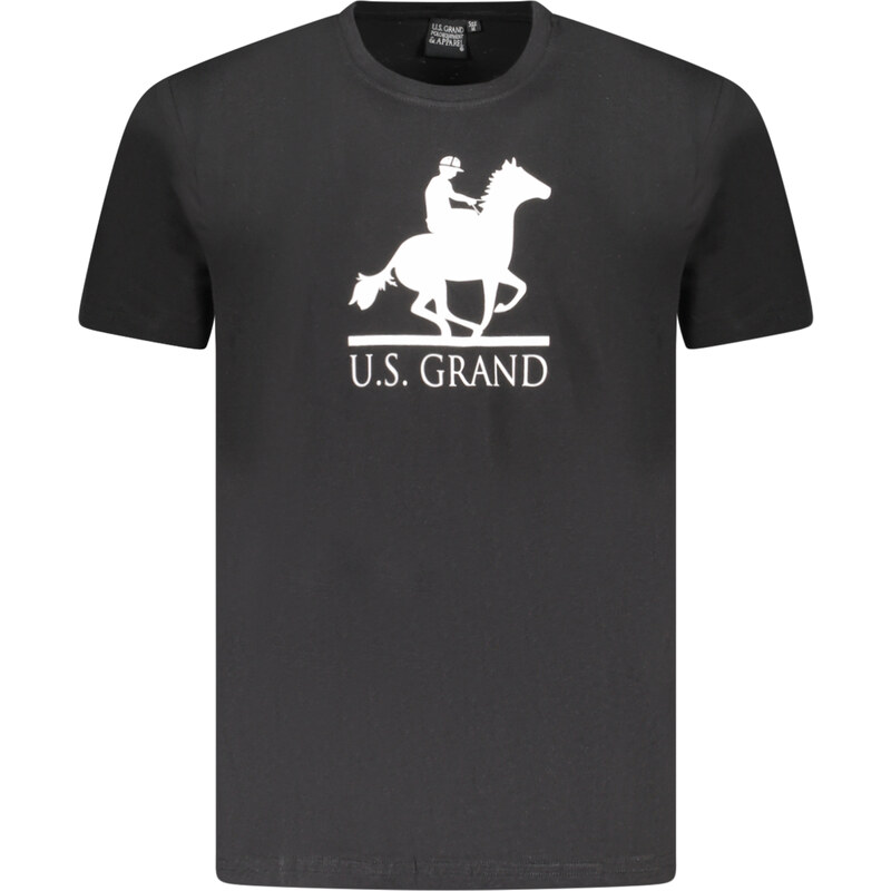 U.S. GRAND Čierne pánske tričko US Grand 64704092