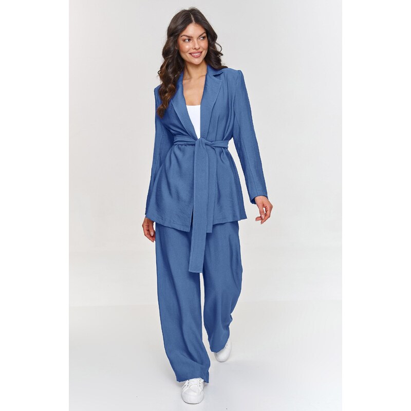 Makadamia Dámska súprava sako a nohavice M883 | blue jeans M883 63355932