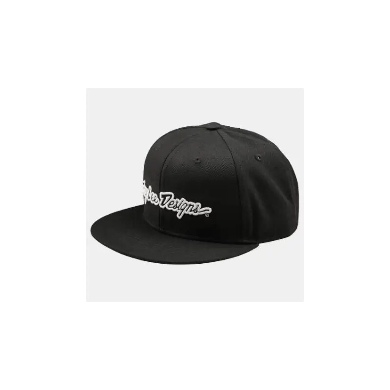 Troy Lee Designs Flat Bill Signature Snapback šiltovka Black 63361622